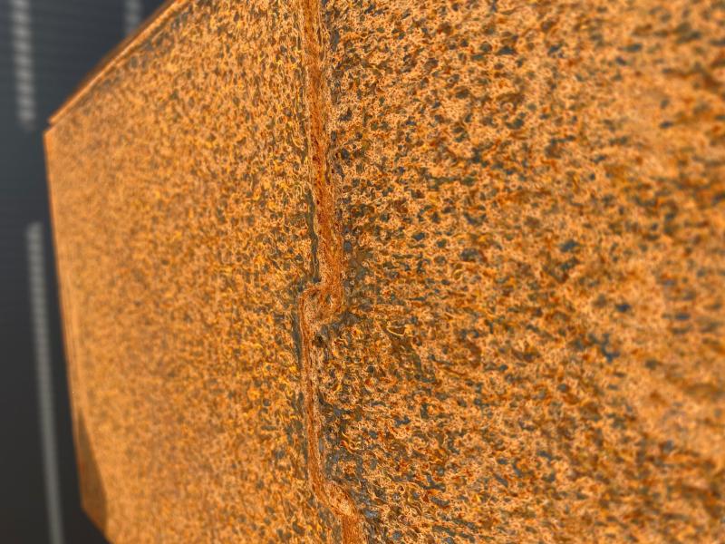 Relaxliege 1300 Cortenstahl